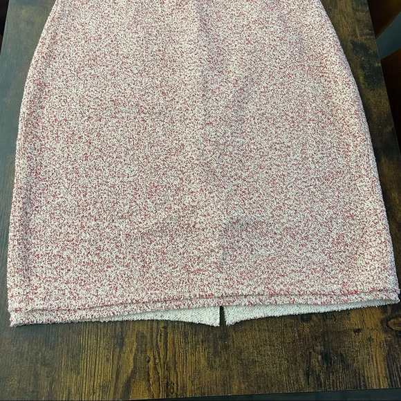 ann taylor red and white marble skirt - Picture 4 of 13